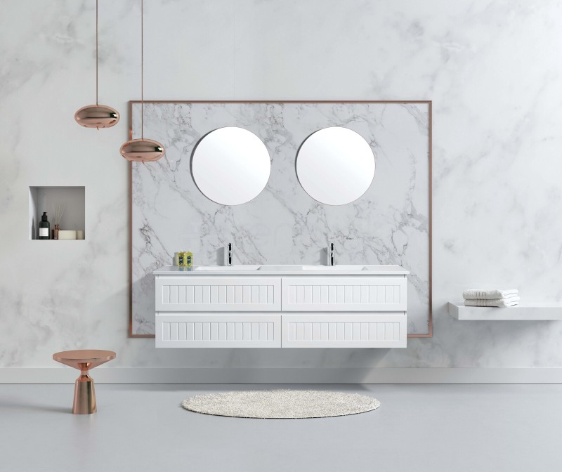 Hampton 1800mm PVC Wall Hung Bathroom Vanity