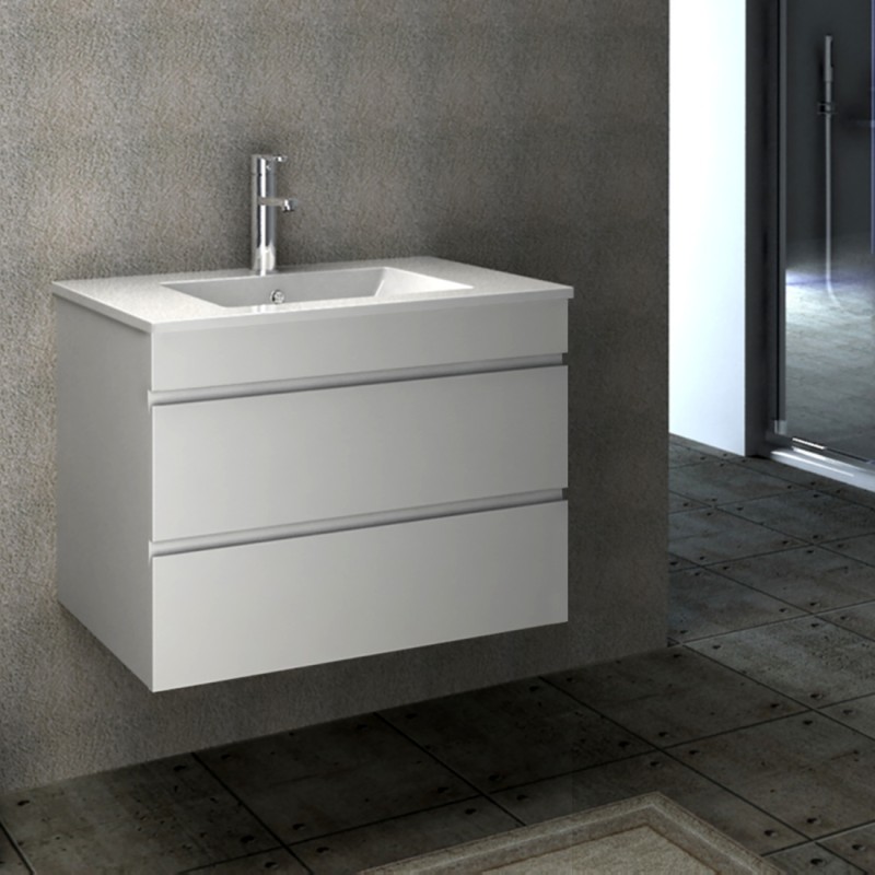 Vellena 750mm PVC Water Proof Wall Hung Bathroom Vanity Cabinet