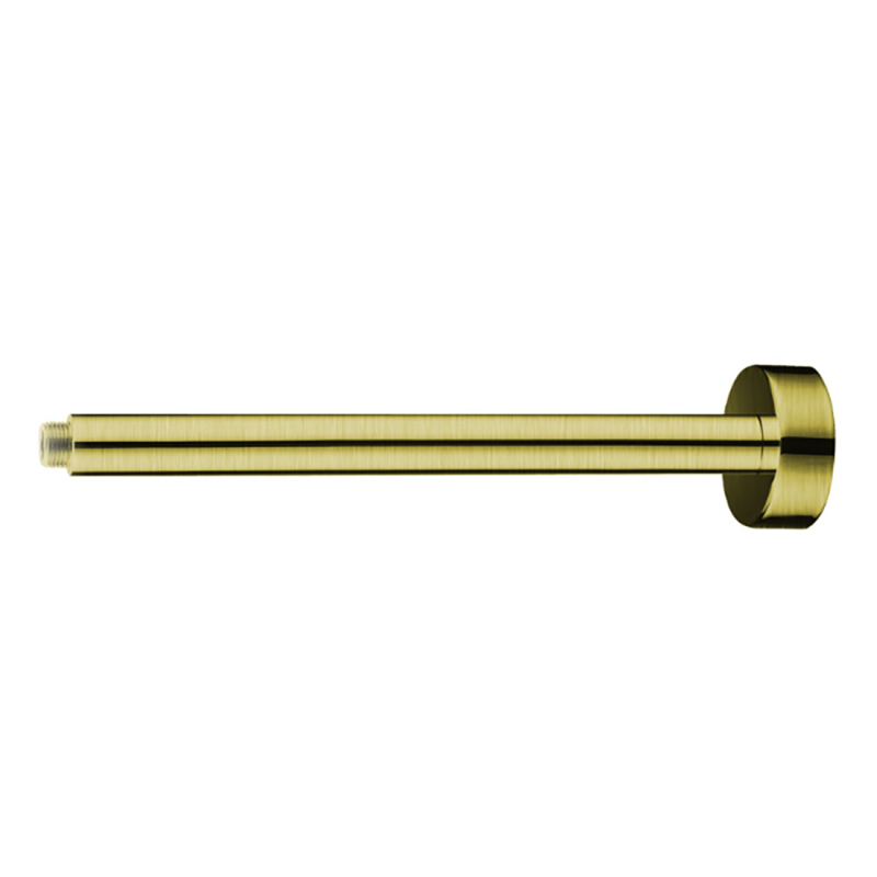Rund Round Ceiling Shower Arm 300mm Brushed Gold