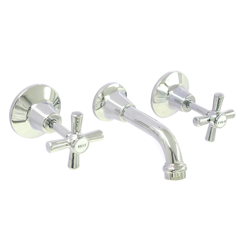 Wahlen 10 (Trade) Easy Clean Bath Set Chrome