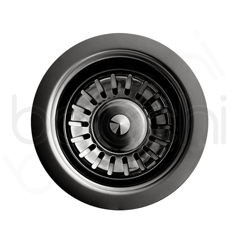 Baiachi Stainless Steel Basket Kitchen Sink Waste 50mm Gun Metal