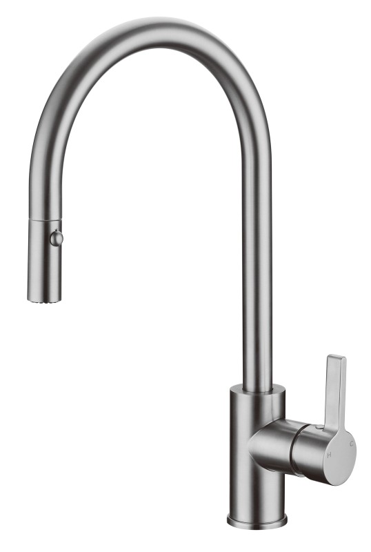 Otus Pull-Out Kitchen And Laundry Sink Mixer Brushed Nickel