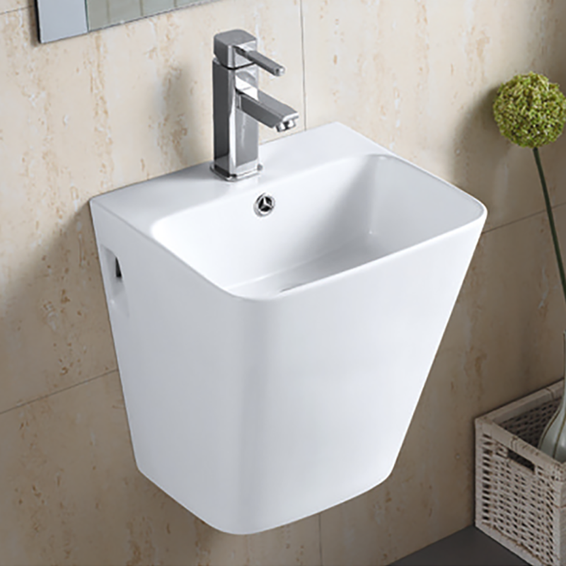 385X340X420mm Bathroom Wall Hung Mount Ceramic Wash Basin Vanity Sink Ren5800D