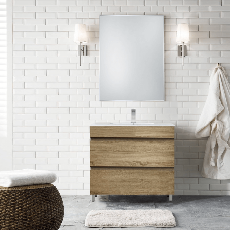 Vellena 750mm PVC Water Proof Prime Oak Bathroom Vanity Cabinet