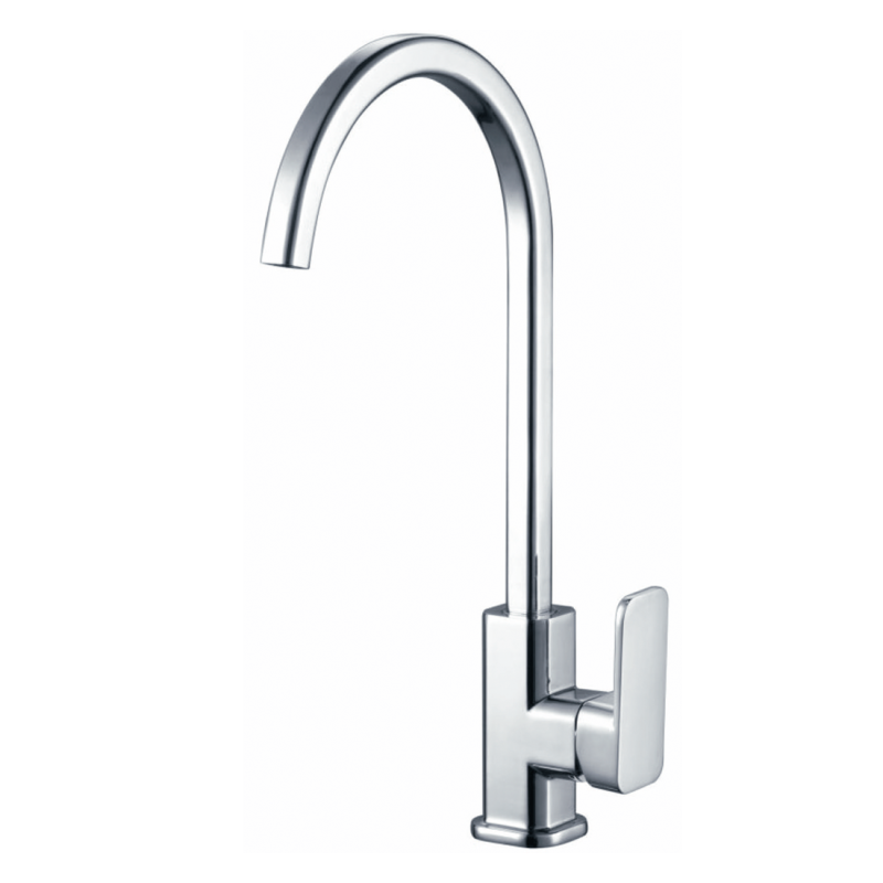 Kasten Soft Square Gooseneck Sink Mixer Chrome