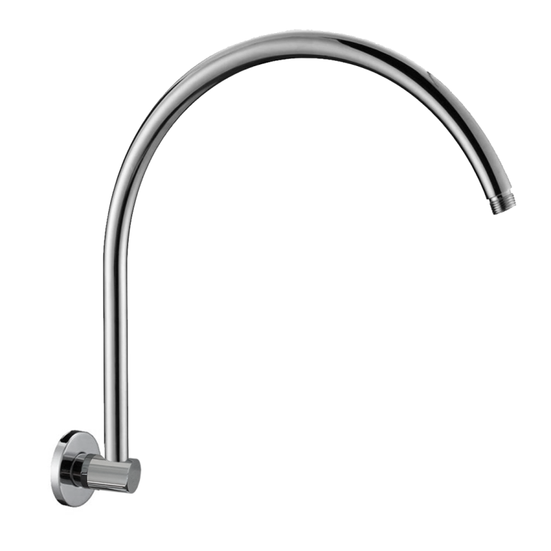 Rund Round Curve High Rise Wall Shower Arm Chrome