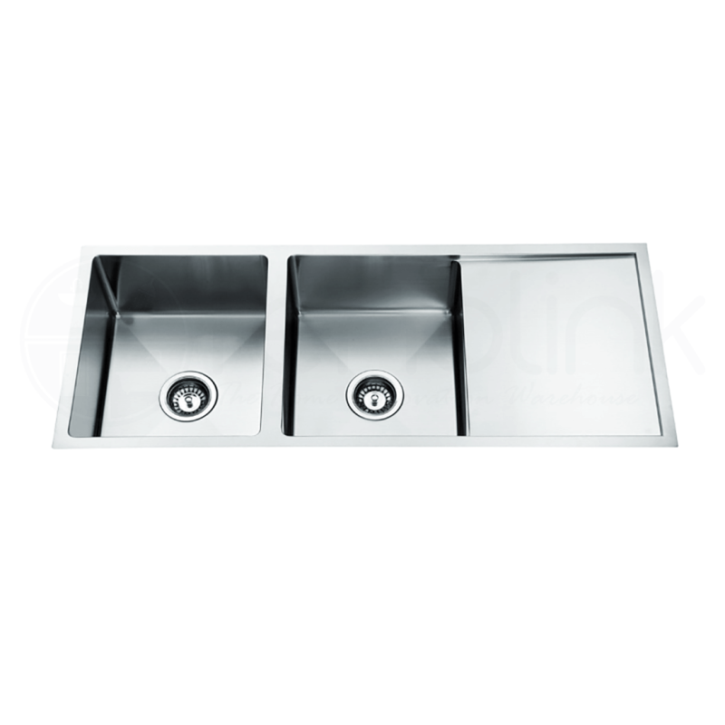 1110X440 Handmade Laundry Kitchen Sink Top/Under Mount Stainless Steel BA11144RDT