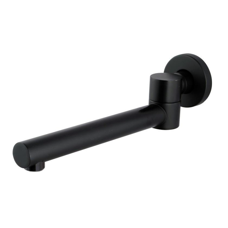 Rund Round Swivel Bath Spout Matte Black