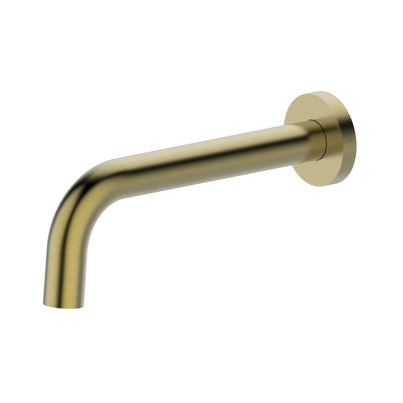 Rund Round Bath Spout 200mm Brushed Gold
