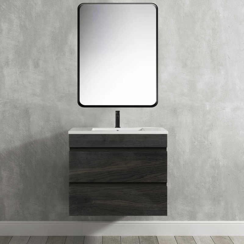 Vellena 600mm PVC Water Proof Empire Oak Wall Hung Bathroom Vanity Cabinet