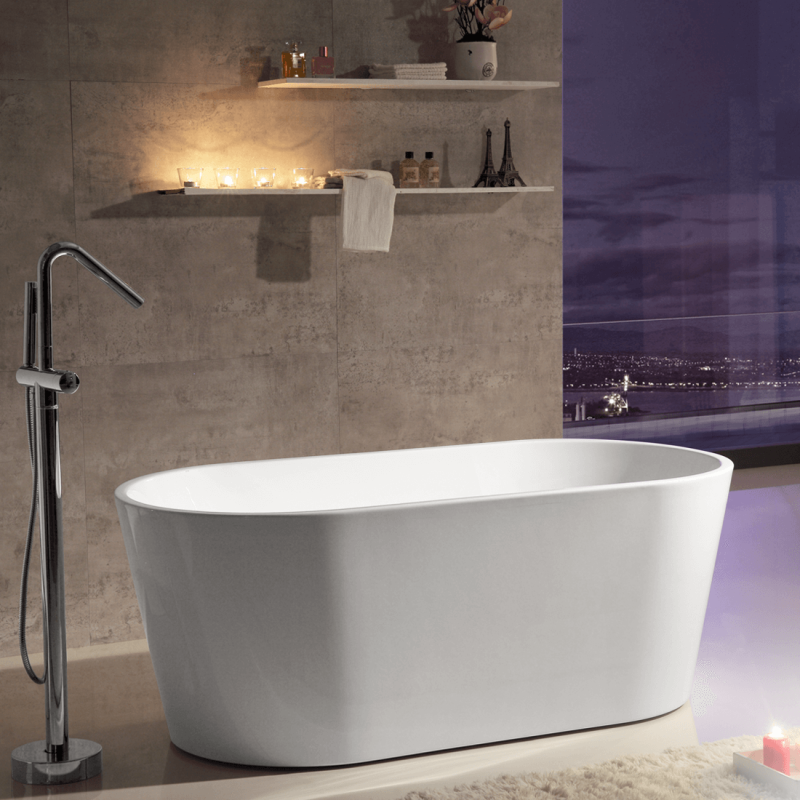 Bathroom Free Standing Bath Tub 1300X700X600 Thin Edge Freestanding BA111-1300