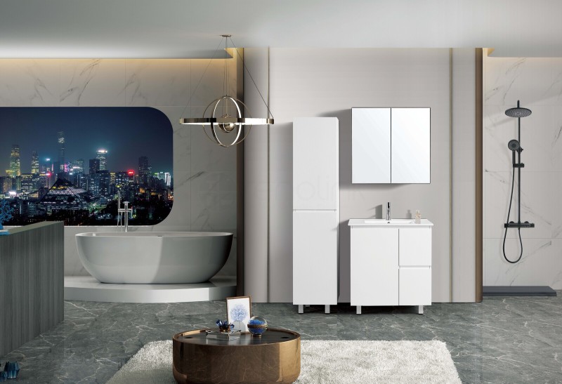 Ivana 750mm PVC Water Proof Bathroom Vanity Right Drawers