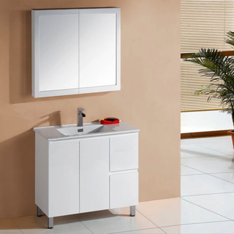 Ivana 900mm PVC Water Proof Bathroom Vanity Right Drawers