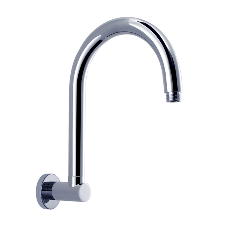Round Gooseneck Swivel Shower Arm Chrome