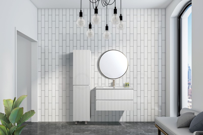 Oslo 900mm PVC Wall Hung Bathroom Vanity