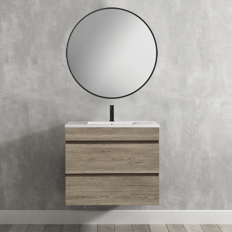 Vellena 600mm PVC Water Proof Wash White Wall Hung Bathroom Vanity Cabinet