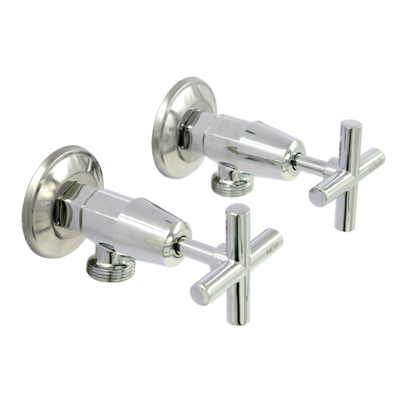 Wahlen 10 (Trade) Cross Handle Washing Machine Set Chrome