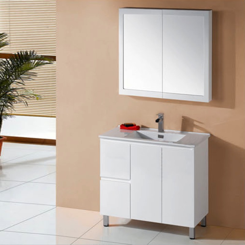 Ivana 900mm PVC Water Proof Bathroom Vanity Left Drawers