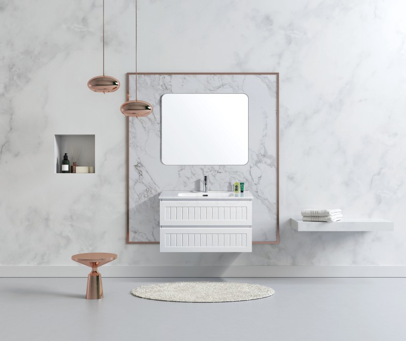 Hampton 900mm PVC Wall Hung Bathroom Vanity